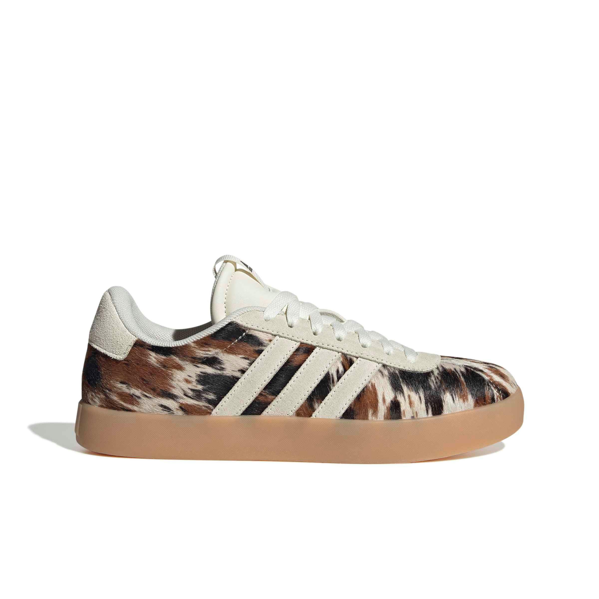 adidas VL Court 3.0 "Off White/Off White/Trace Brown" Women's Shoe - OFF WHITE/OFF WHITE/BROWN